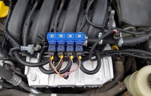 Установка ГБО на Lada Largus, рампа OMVL, модель K904502-RU; - 2016 год