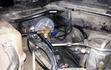 Установка ГБО на Cadillac Escalade 2004, редуктор OMVL и газовый клапан